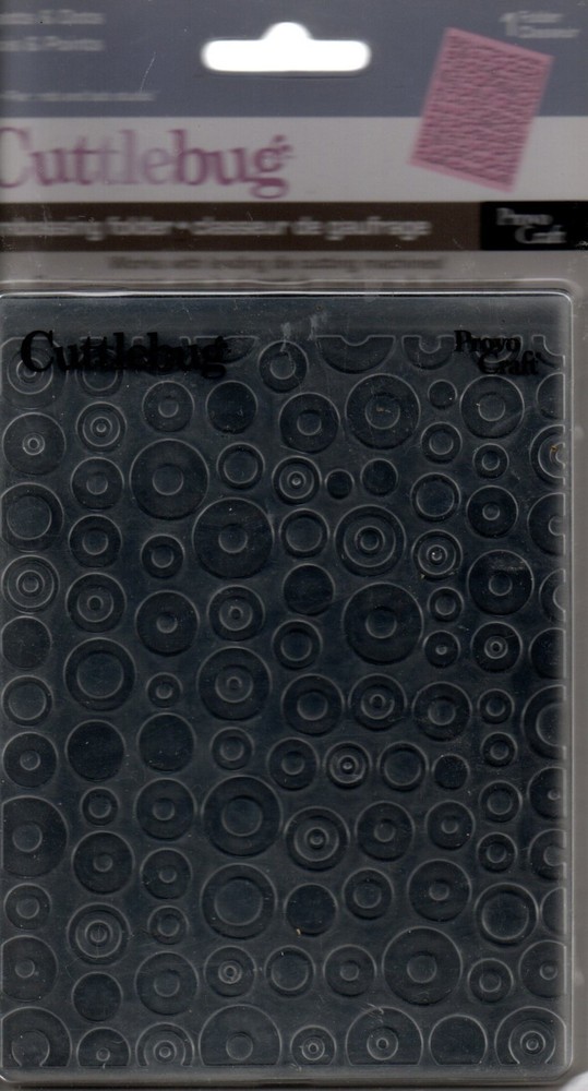 Cuttlebug SPOTS & DOTS Provo Craft Embossing Folder