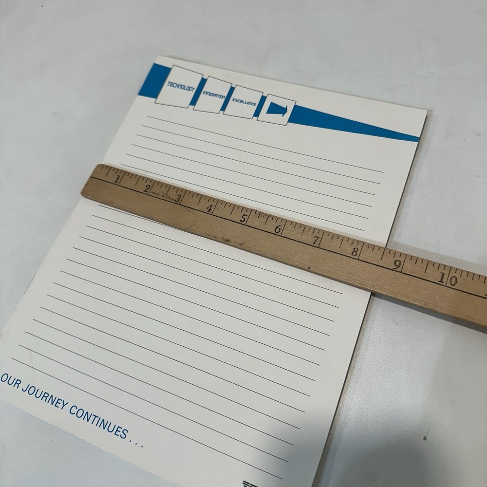 IBM “Technology Innovation Excellence” Note Pad Vintage Planner Advertising