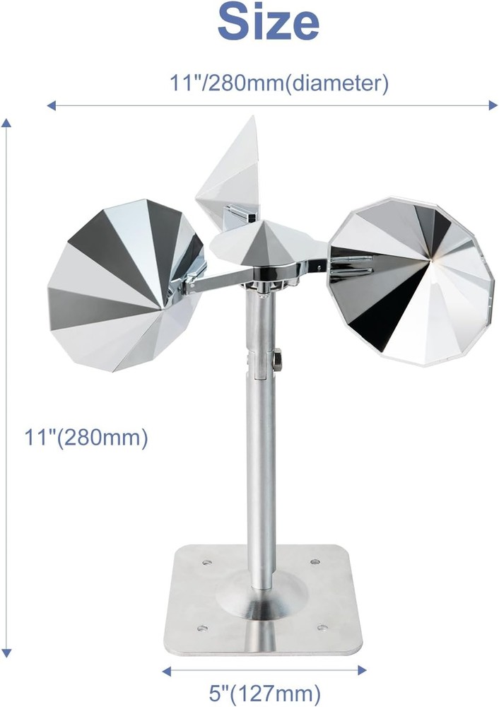OFFO Bird Reflective Device, Wind Powered Reflector Keep Pigeon Woodpeckers a