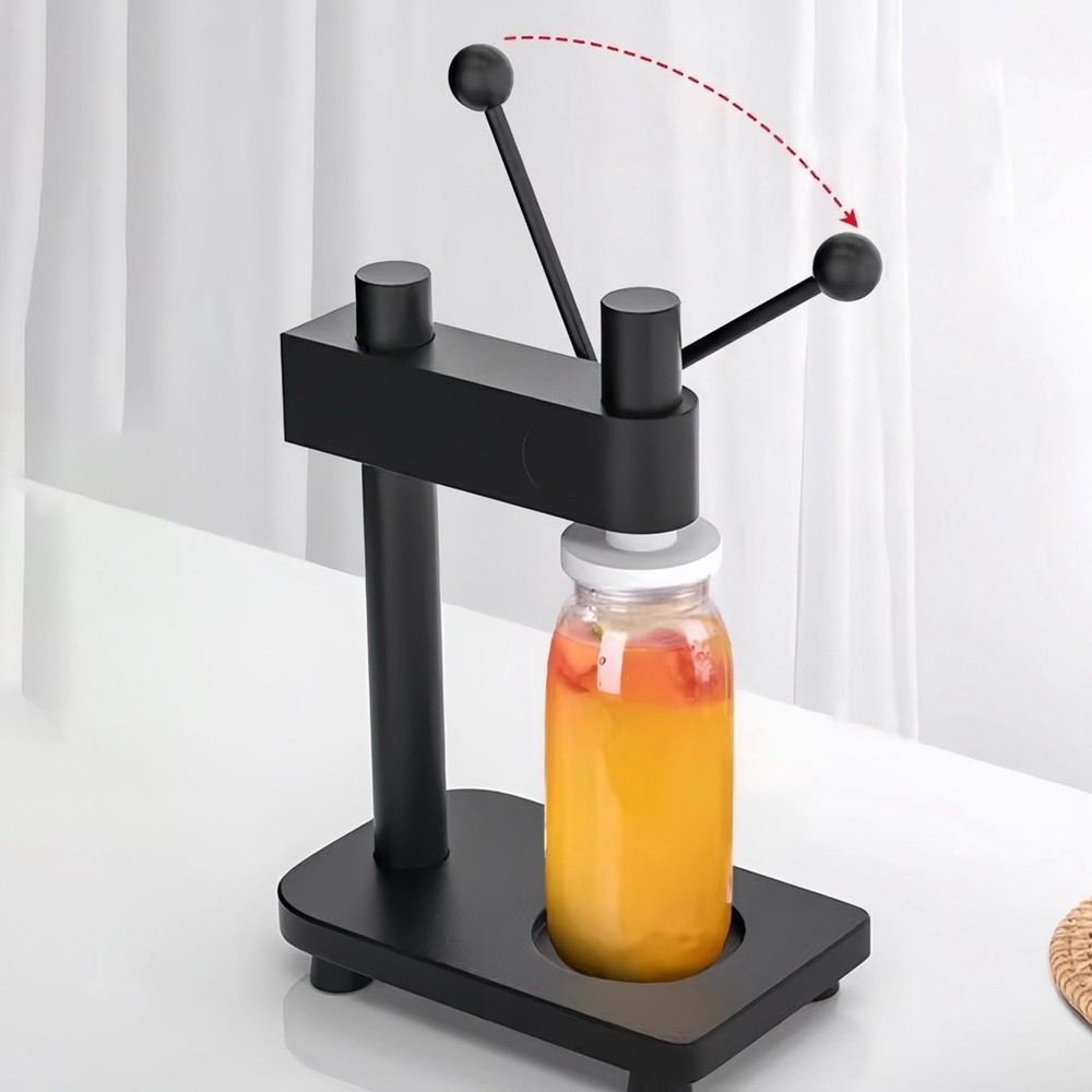 Manual Bottle Can Sealer Multipurpose Aluminum Adjustable Height Gifts for 55mm