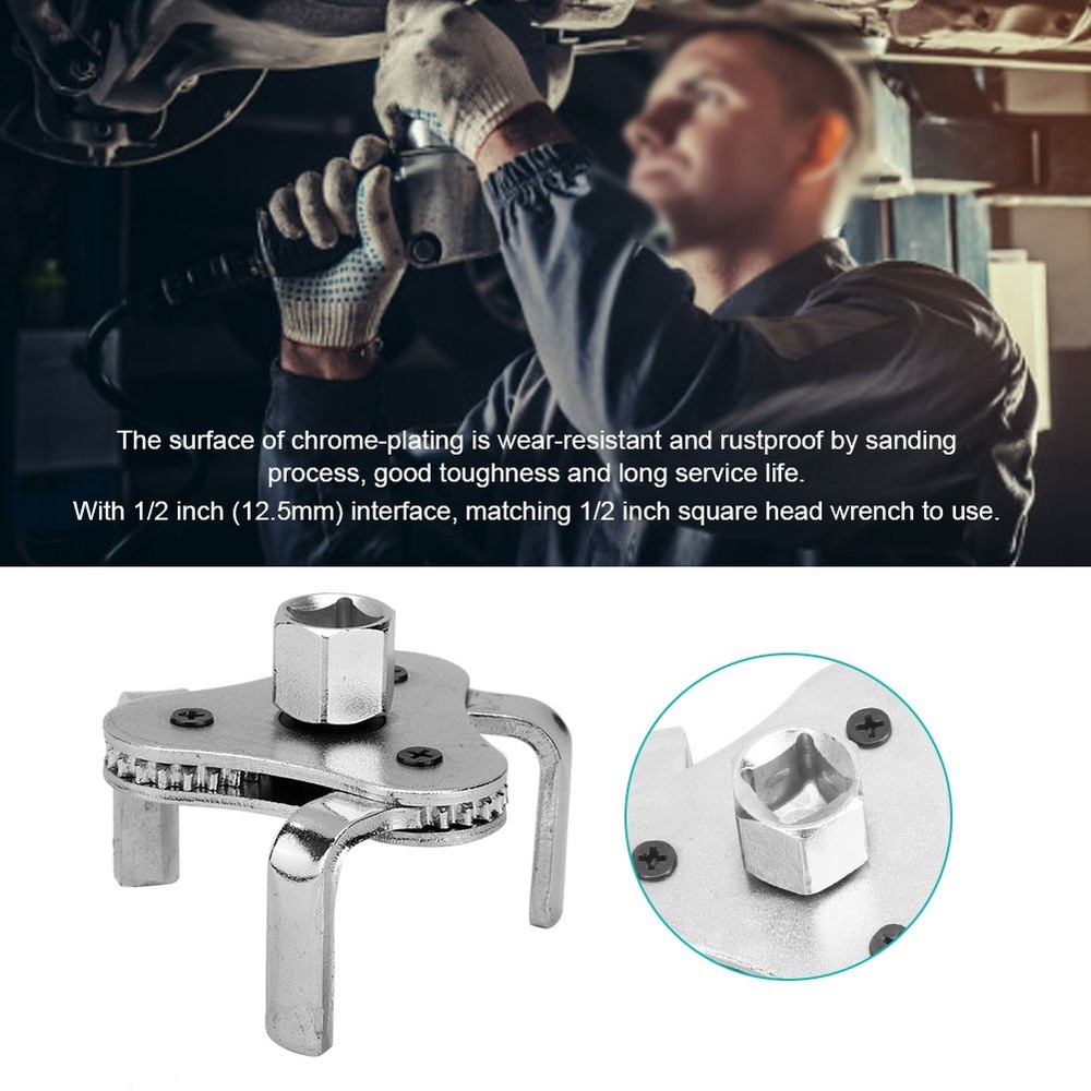 Oil Filter Removing Tool Rustproof Simple Operation Universal Oil Filter Wr PTEF