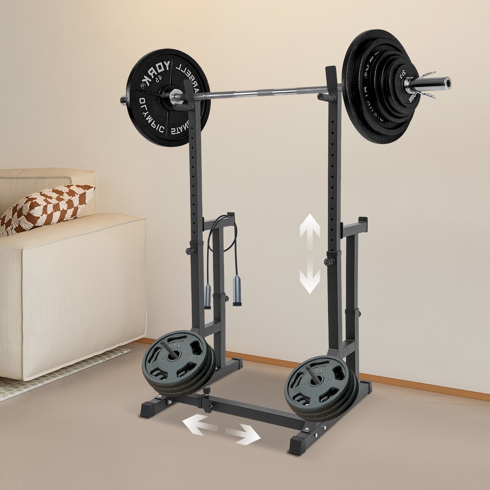 Barbell Rack Adjustable Barbell Weight Stand Multi-function Rack Home Gym