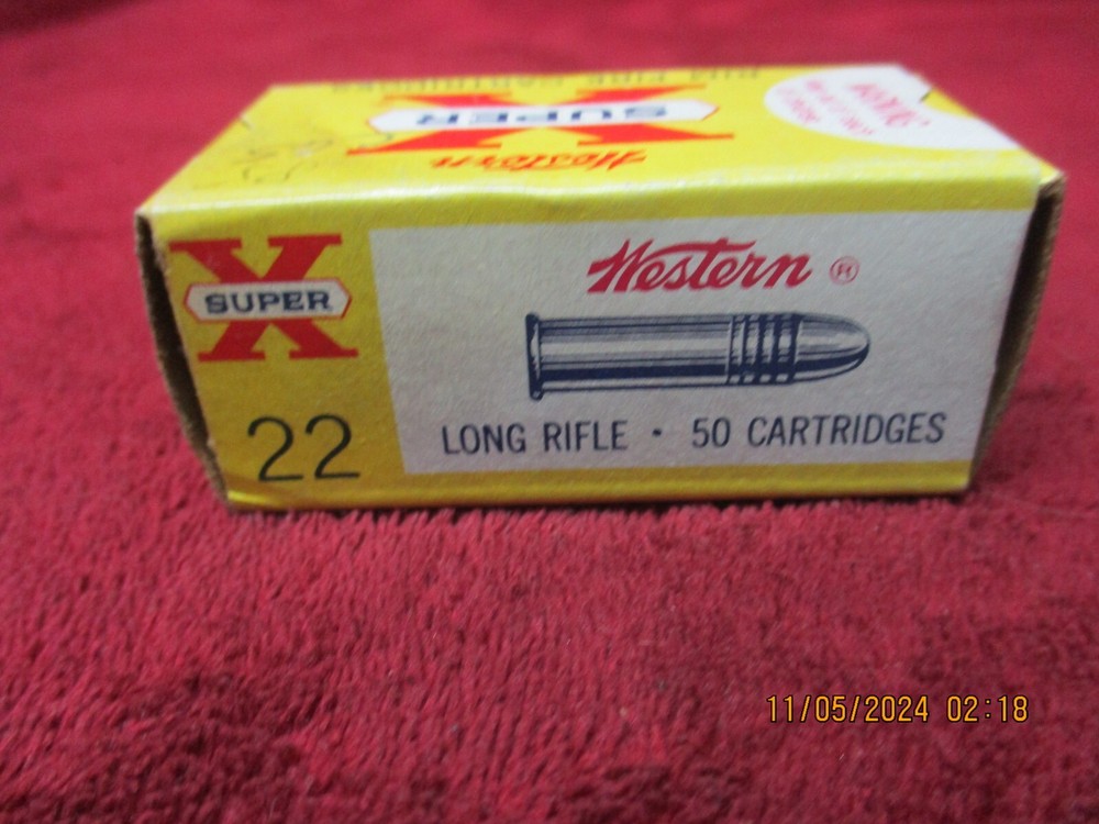 Vintage Western Super-X 22 LR, Ammo Box, (EMPTY)