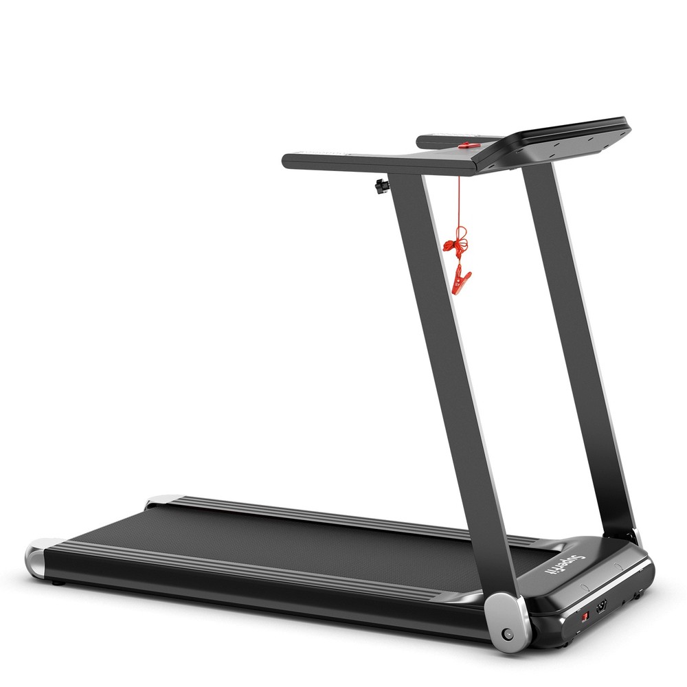 Compact Walking Running Machine Folding Electric Treadmill w/APP Control Speaker