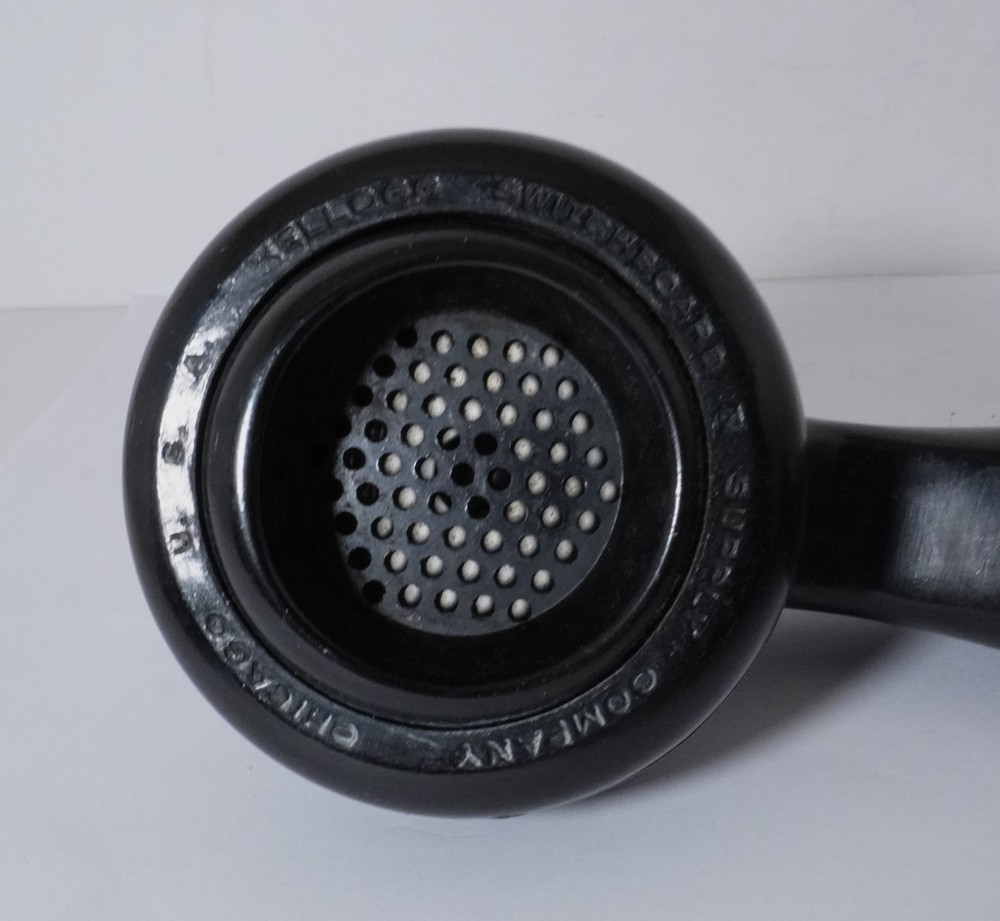 1 Marked KELLOGG BAKELITE HANDSET Cleaned W/ Elements But Sold AS IS & Untested