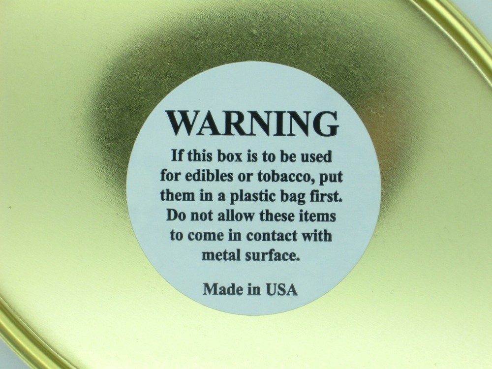 Ted Cash Brass Oval Tinder Box Muzzle loading Black Powder Great for Fire kit