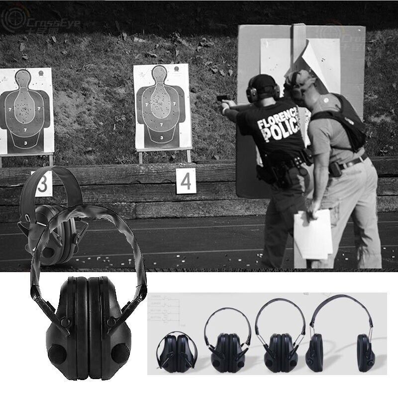 Foldable Electronic Ear Muffs Noise Blocking Shooting Hearing Safety Protector