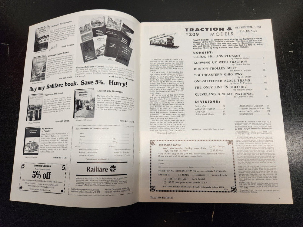 4 Issues of 1983 Traction & Models - Model Railroads