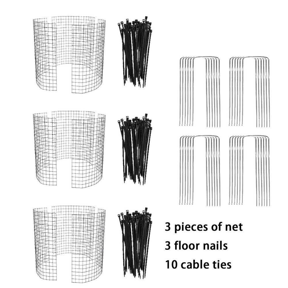 PLants Protector From Animals Rustproof 13.7inch Metal Mesh PLants Cages