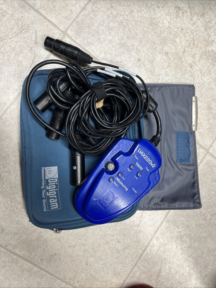 Digigram UAX220v2 USB Digital Audio Computer Recording Interface Balanced XLR