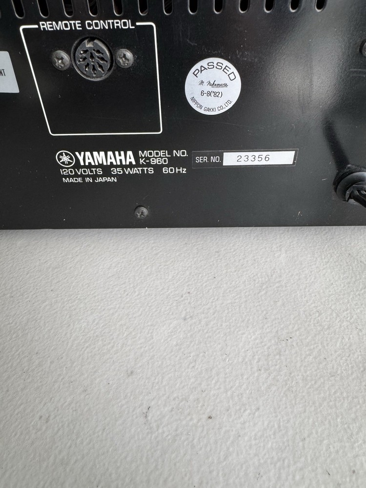 Yamaha K-960 Silver Face