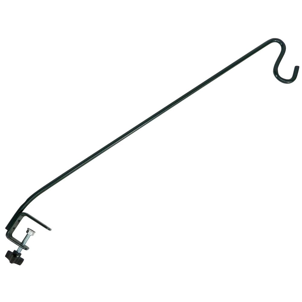 Black Metal Clamp-On Deck Hook