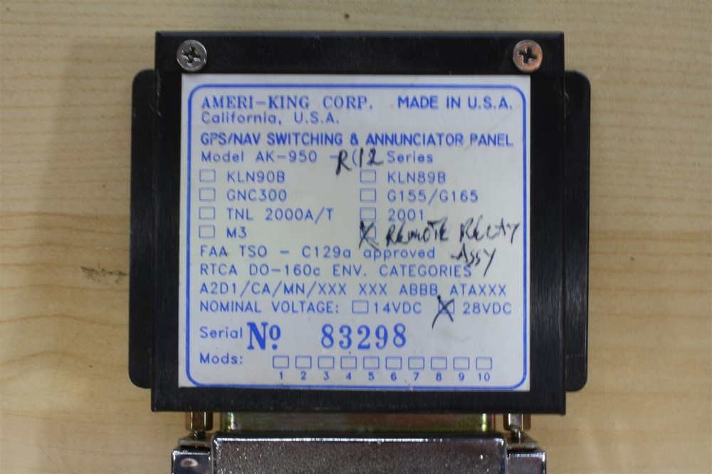 Ameri-King AK-950-R12 Remote Relay