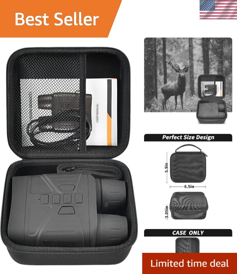 Versatile Night Vision Accessories Case with Mesh Pocket - Portable Design