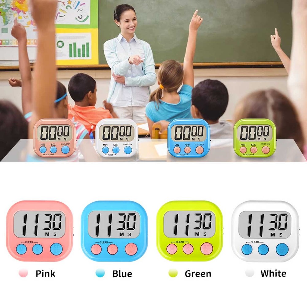 1/8 pcs Timer for Kitchen Study Work Exercise Training, Outdoor LCD digital 🔥🔥