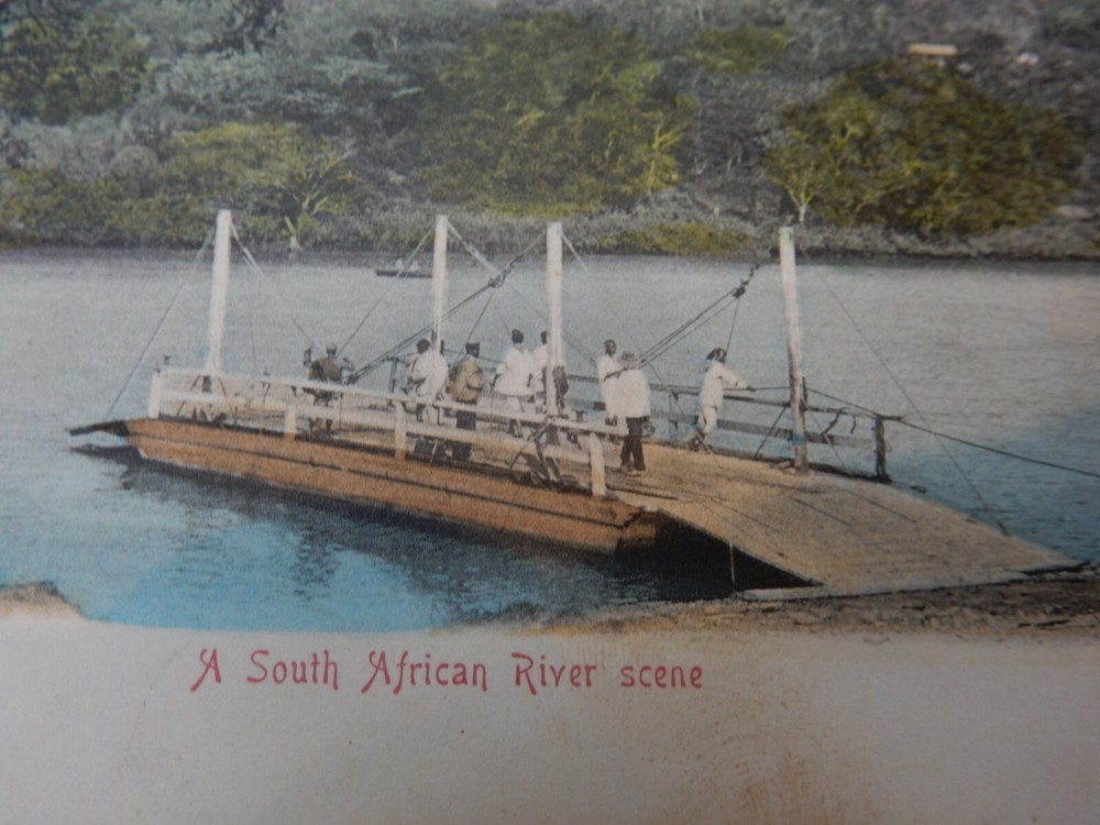 SOUTH AFRICA RIVER FERRY POSTCARD