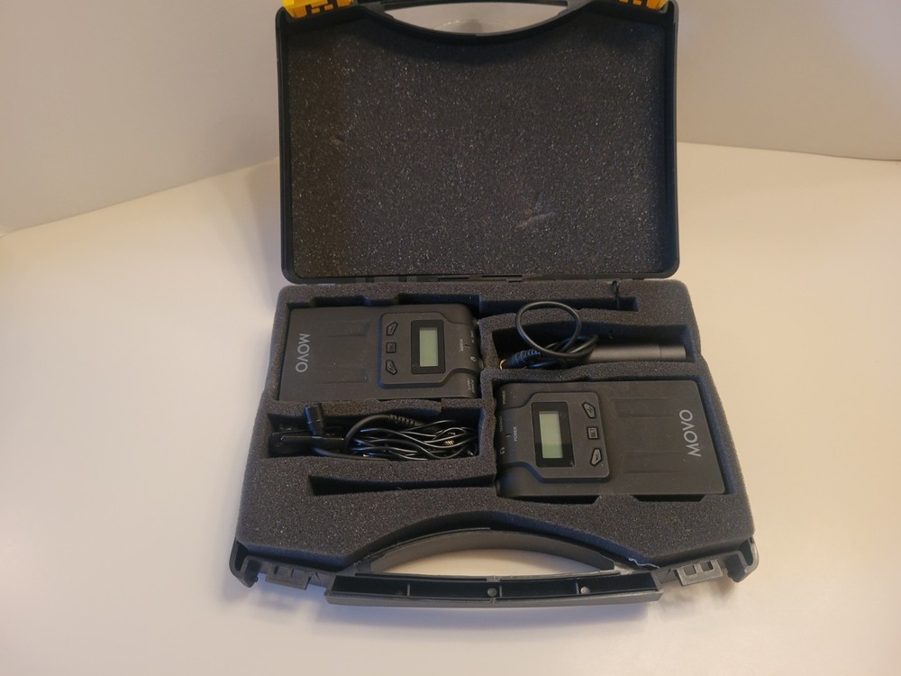 Movo WMIC70 Wireless Lavalier Microphone System - 48 Channel UHF Mic System