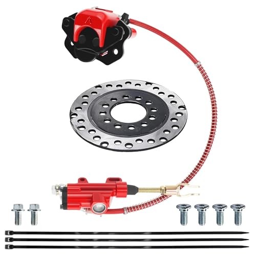 Rear Brake Master Cylinder Caliper Assembly And Black () Red