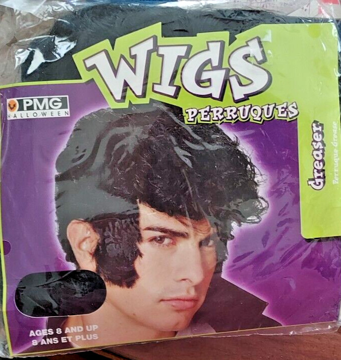 PMG Halloween Greaser Wig Black