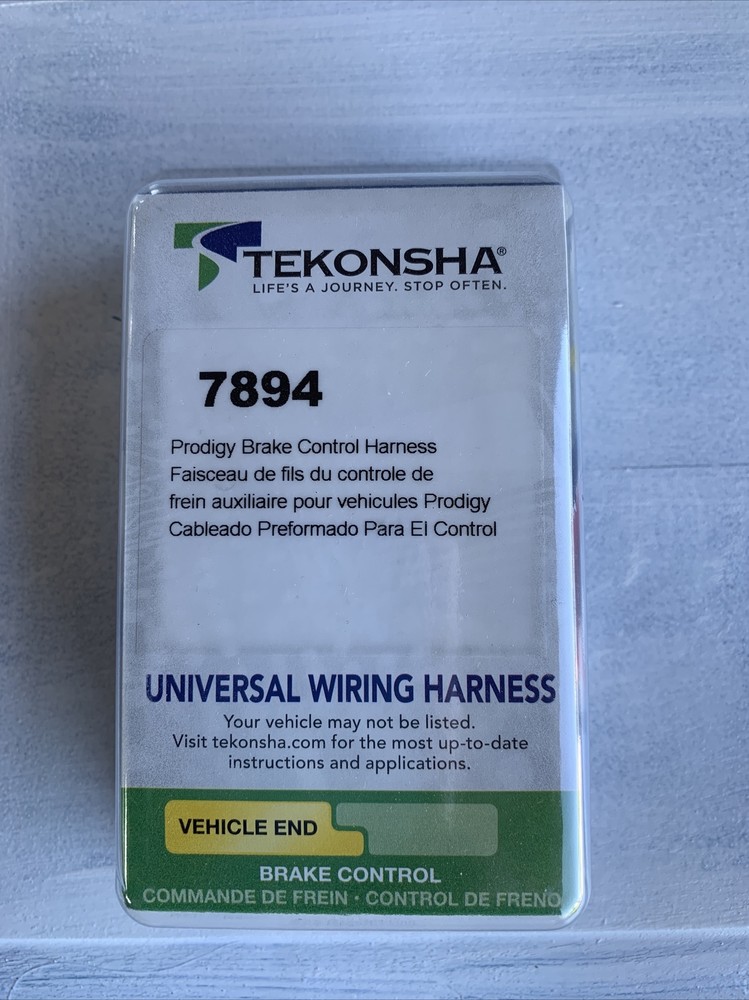 Tekonsha 7894 Pigtail Universal Prodigy Brake Control Harness Kit