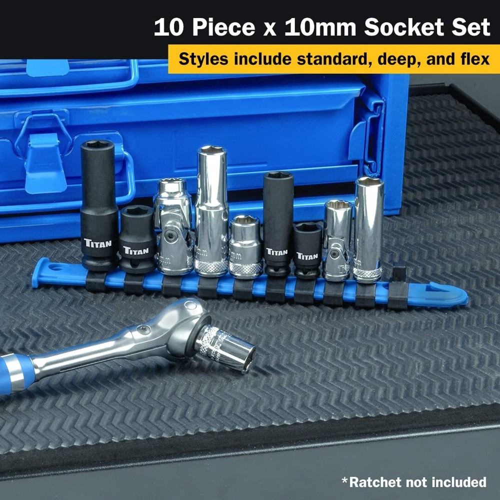 Titan Tools 10 pc. 10 mm Socket Set (68660)
