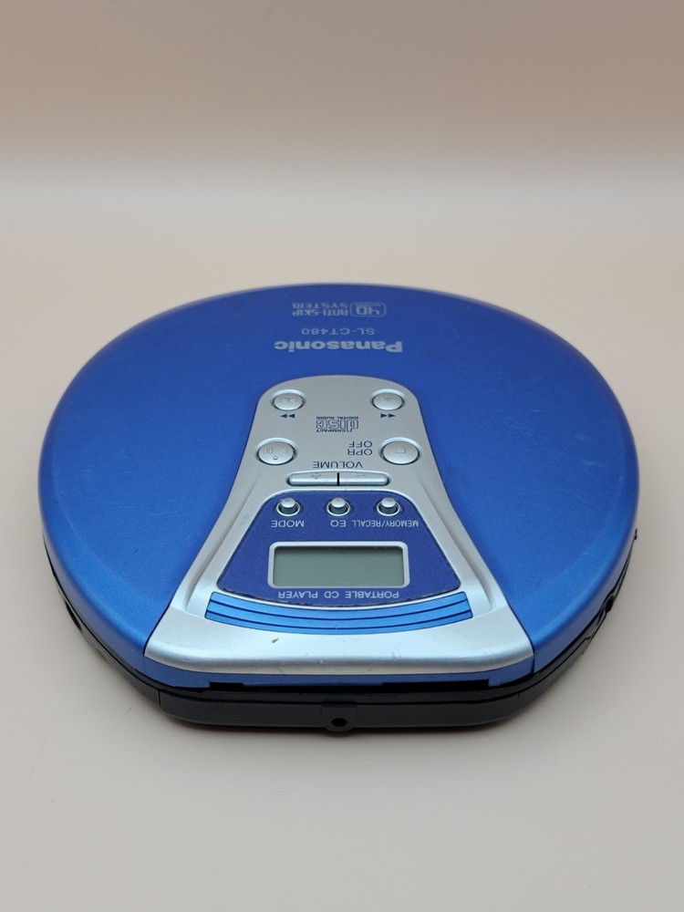 *READ DESCRIPTION*Panasonic SL-CT480 CD Player 40 Sec Anti-Skip System - Blue