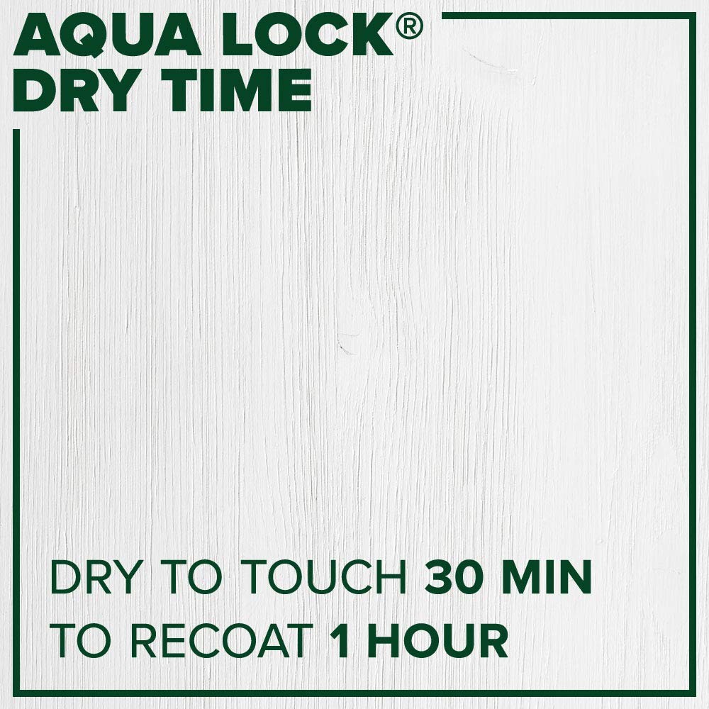 Aqua Lock Plus 100% Acrylic Water-Based Stain Blocking Primer Sealer, White, ...