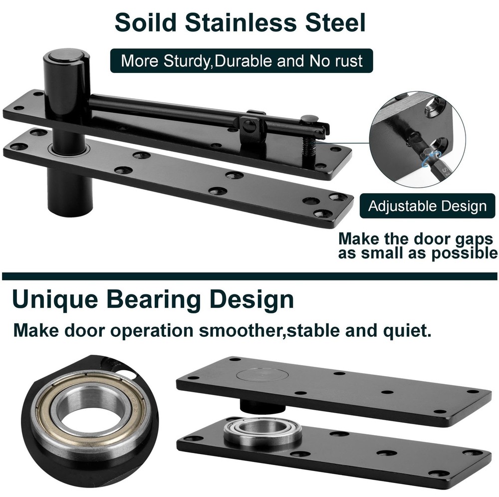 Hidden Door Hinge,870Lbs LoadBearing，Larger Thickened Solid Steel Structure ...