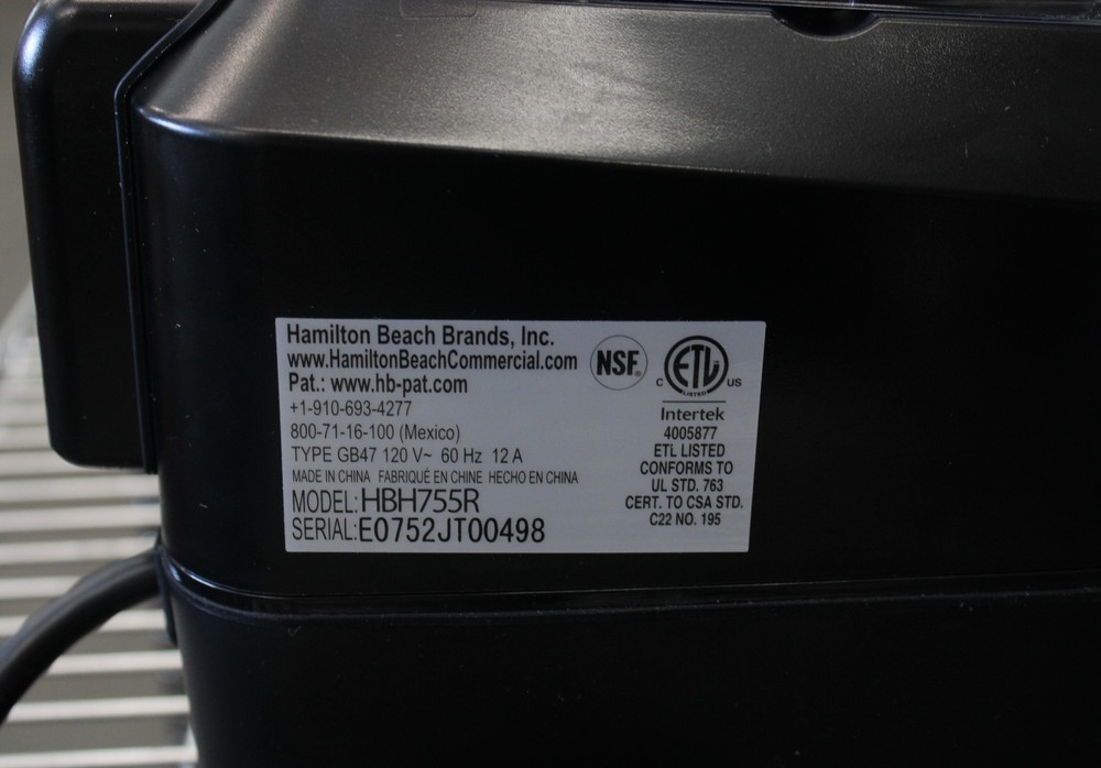 Hamilton Beach HBH755 *Open Box* Eclipse High Performance 64 oz. Blender