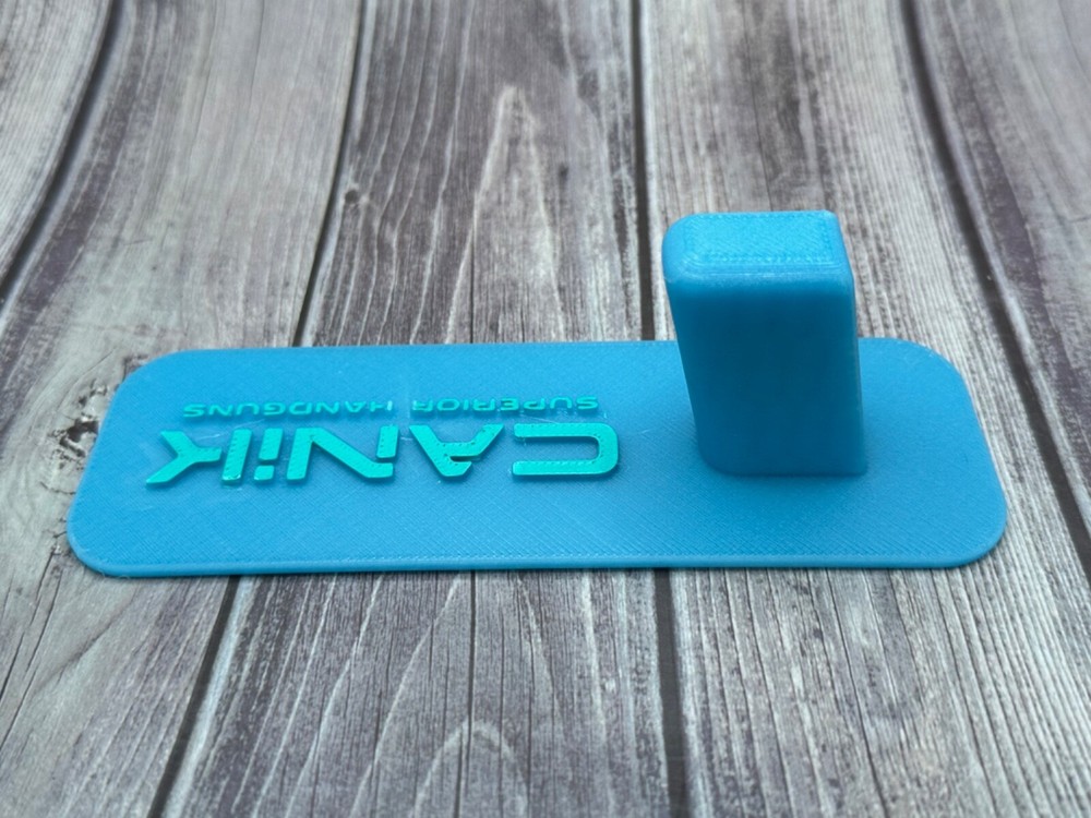 Canik Universal Double Stack Firearm Display Stand UV Glow Blue