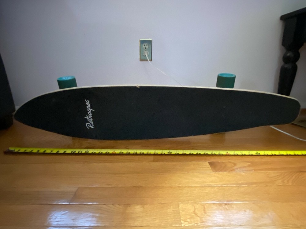 RETROSPEC Longboard Skateboard Complete 44" Zed Cruiser Maple Deck Aqua Fishtail
