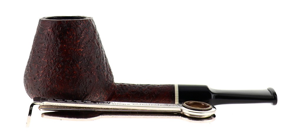 Pipe PROXIMA brown sandblasted shape stand up straight brandy