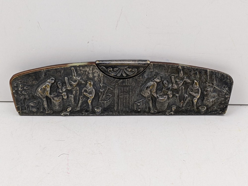 Vintage Repose Silver Comb Holder & Comb Marked DENMARK