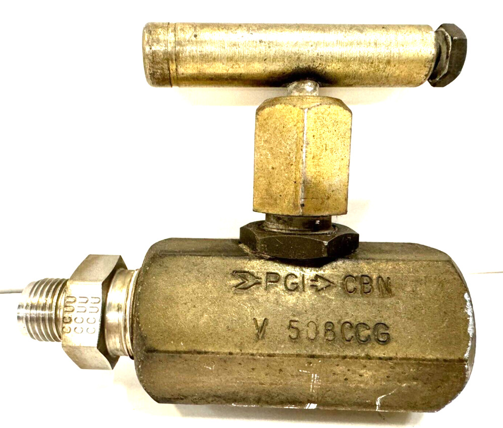 PGI NEEDLE VALVE V508CCG 1/2" X 1/4" THREADED