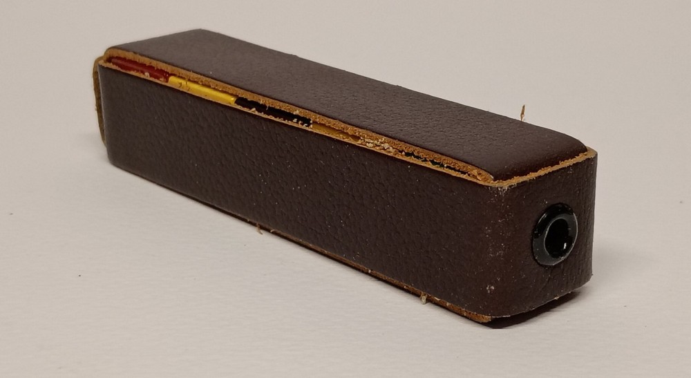 Vintage Galloping Golf Bakelite Dice Game In Leather Case
