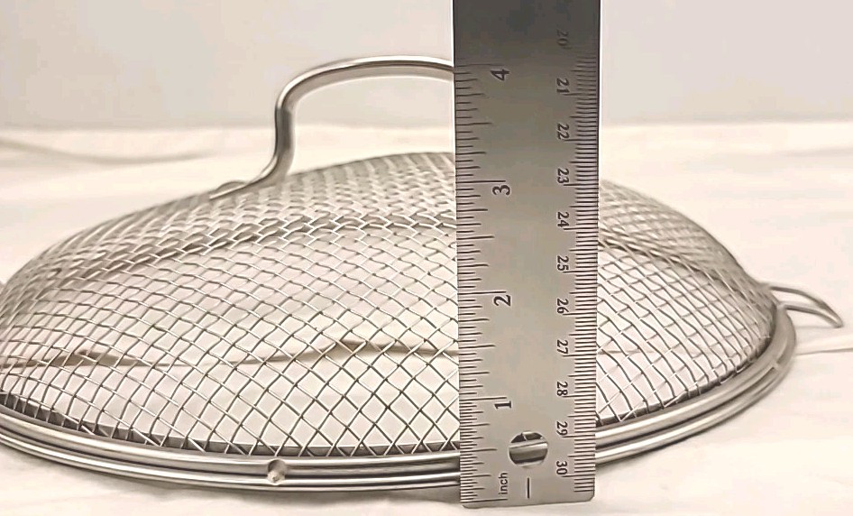 Williams Sonoma Wire Mesh Deep Fry Basket Strainer Lid Replacement 11.5" EUC
