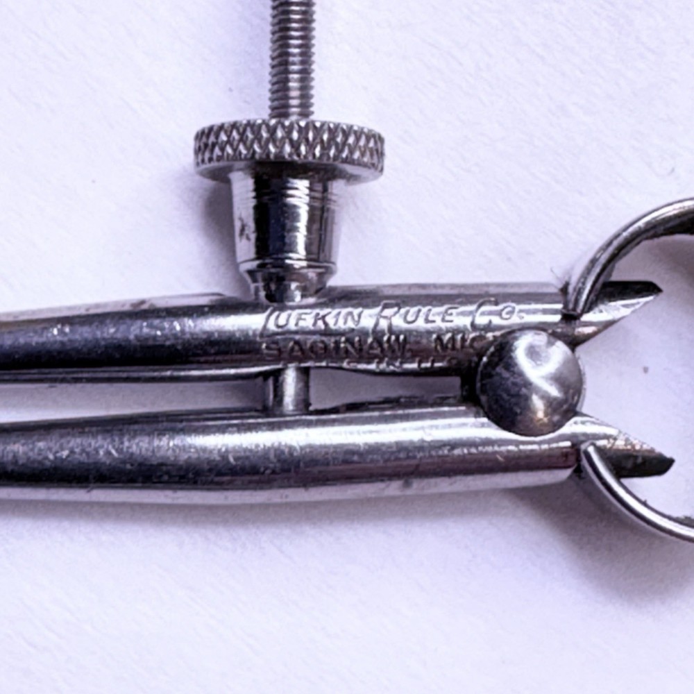 Lufkin #142 Toolmakers 2" Round Leg Inside Caliper - Excellent