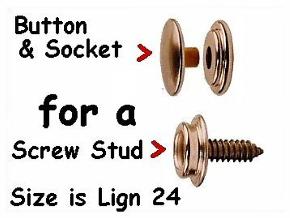 40 Buttons & Sockets for canvas SNAPS Nickel ~ NO TOOLS