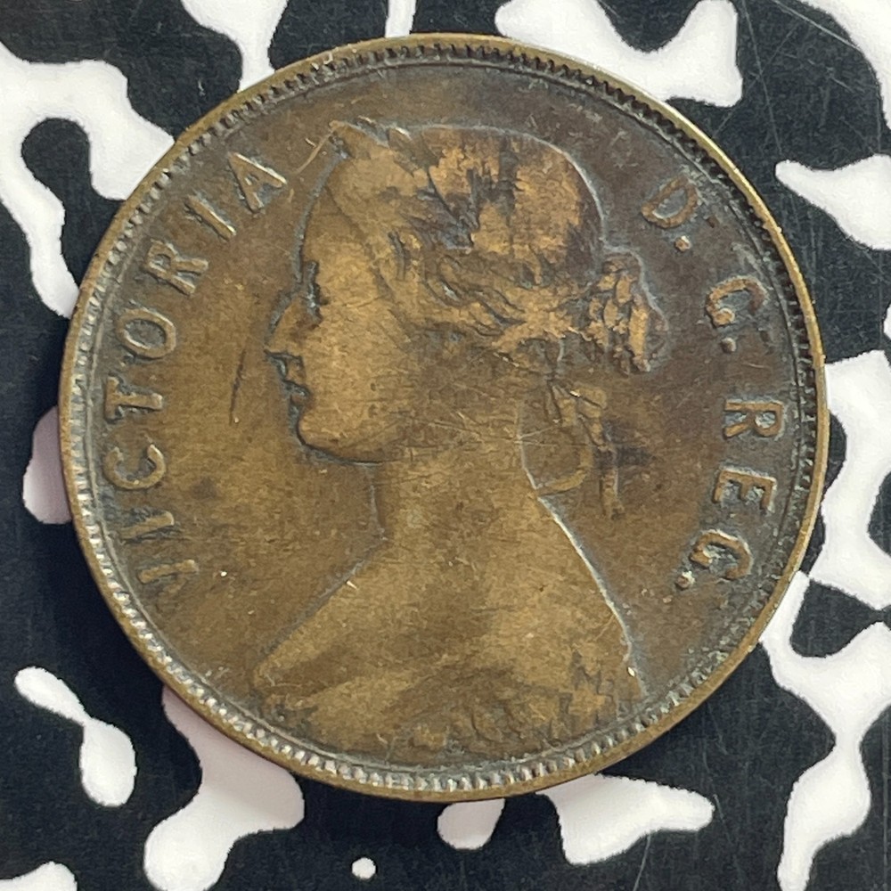 1876-H Newfoundland Large Cent Lot#C2269 Nice!