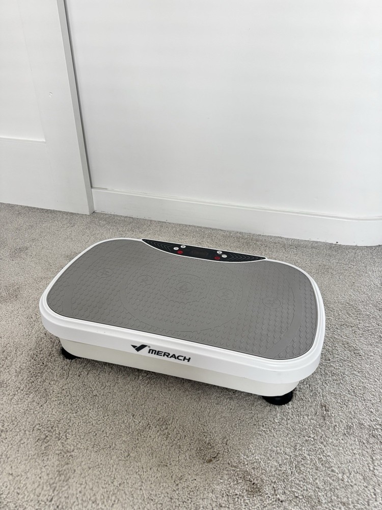MERACH Vibration Plate Exercise Machine with LED Display and Bluetooth