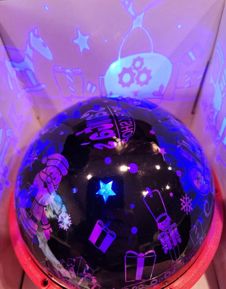 LED Christmas Light Show Santas Workshop Tabletop Projection NEW