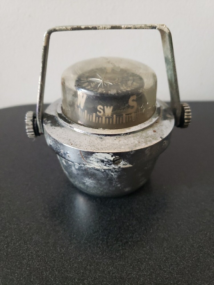 Aqua Meter Vintage Boating Marine Compass Nautical Working