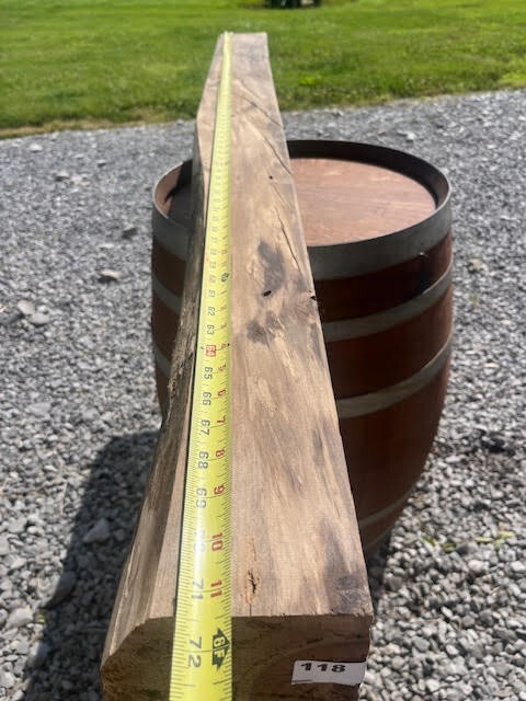 118 Fireplace Mantle Beam 72"x6"x6" Solid, Rustic, Salvage