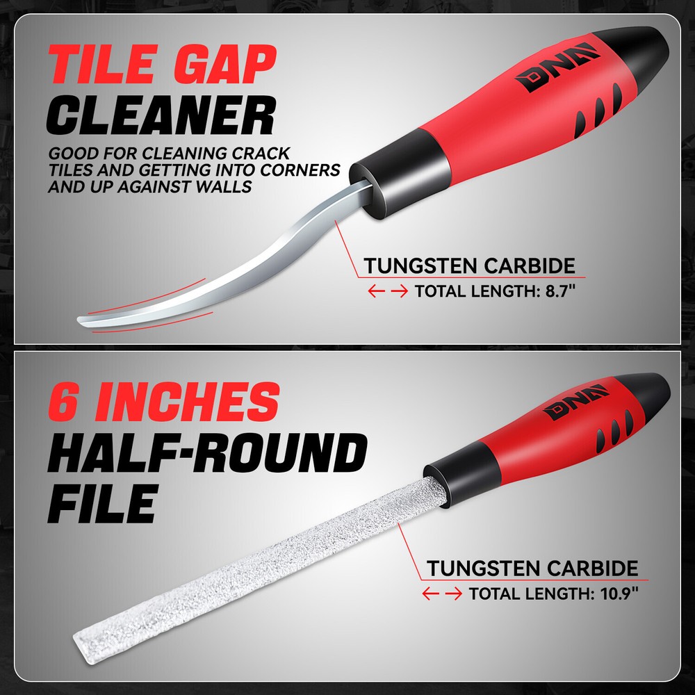 [5Pcs] File/Tile Pliers/Caulk Extractor TileCraft Pro Complete Installation Kits