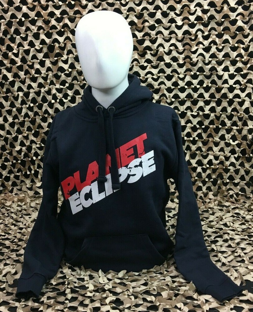 NEW MEDIUM Planet Eclipse Highrise Hooded Sweatshirt - Navy
