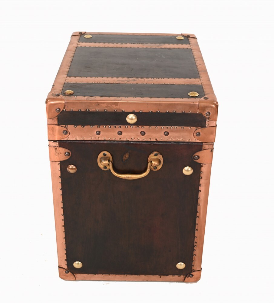 Steamer Trunk Luggage Box Case Side Table