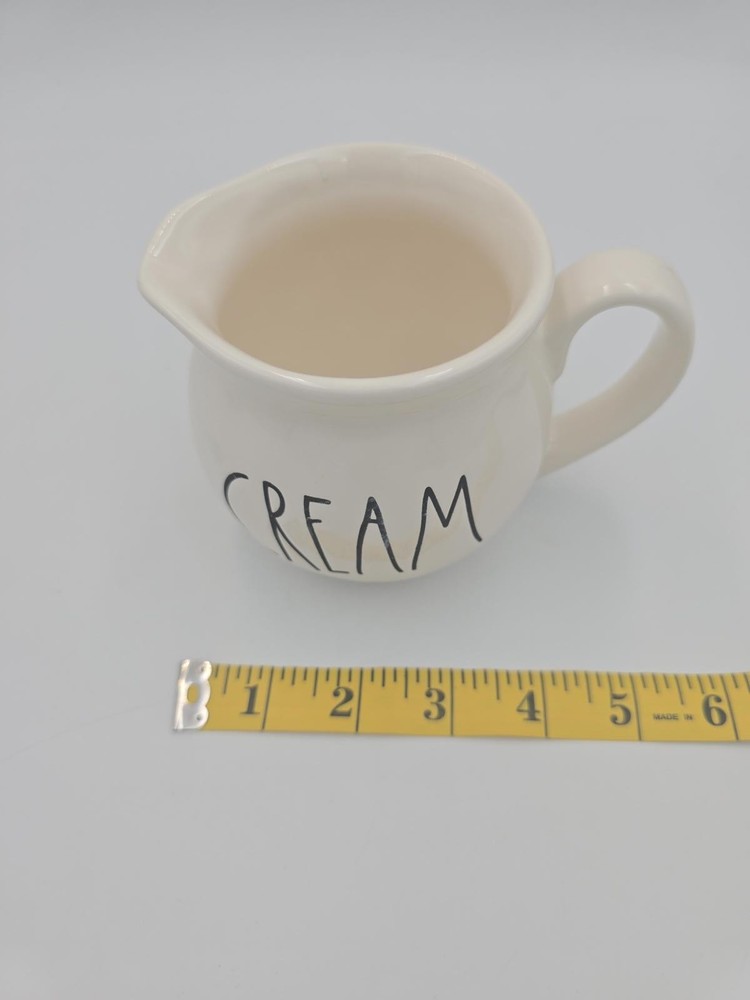 Rae Dunn Black and White Ceramic Creamer