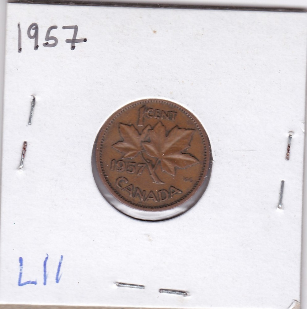 1957 Canada One Cent L11