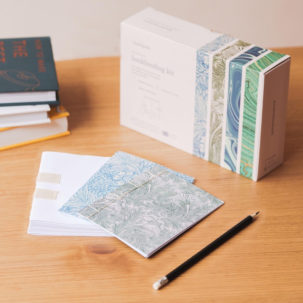Bookbinding Kit DIY Kit to Create Custom Soft-Cover Notebooks - Includes Mate...