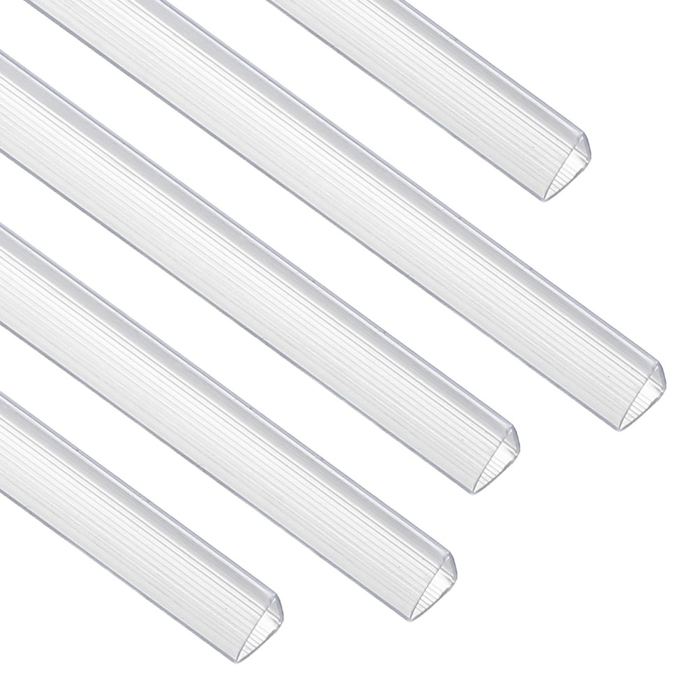 30Pcs 10x10mm Binding Bars, 70 Sheets Capacity, Transparent White
